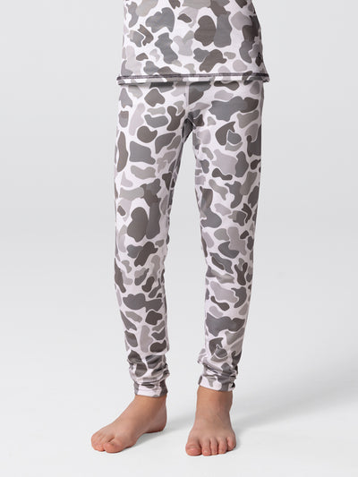 Youth Micro-Elite Chamois Print Tight - Winter Camo