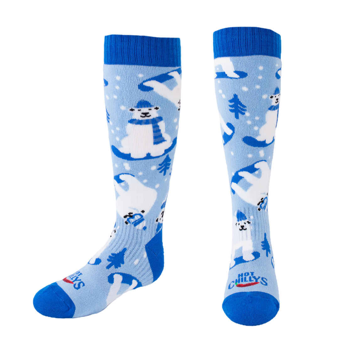 Youth Polar Bears Mid Volume Sock