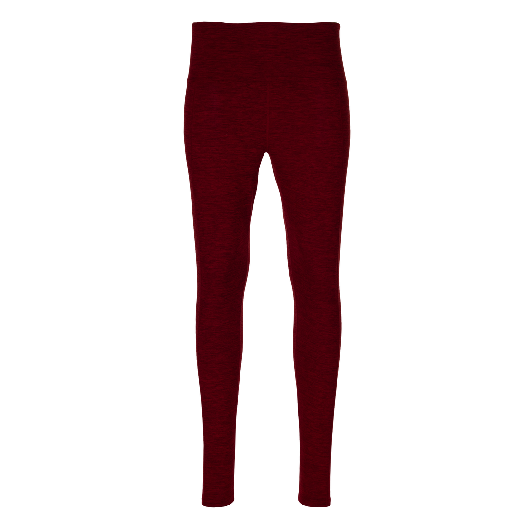 Women's Clima-Tek Tight - Hot Chillys#color_burgundy-heather
