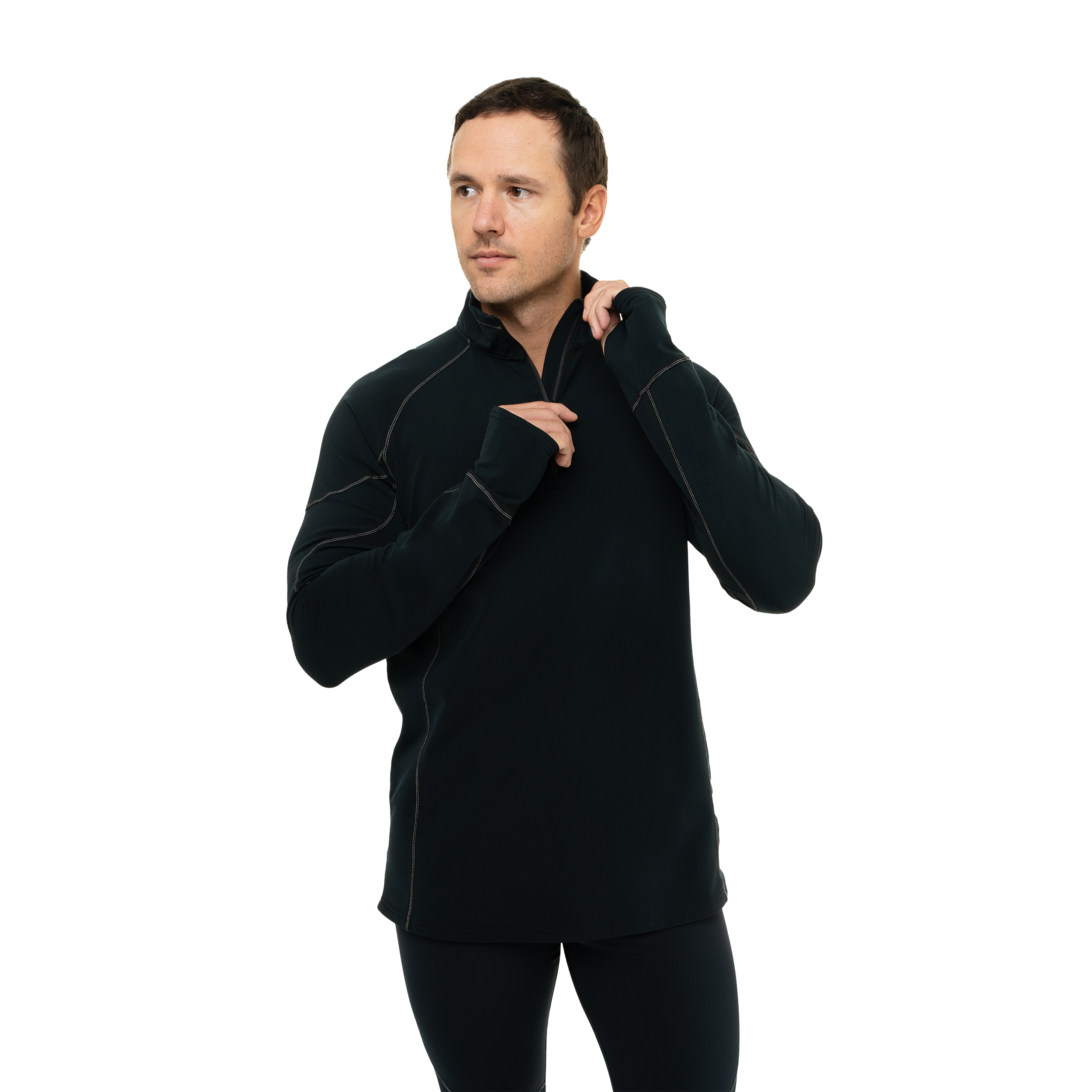 Men's Micro-Elite XT Zip-T - Black/Grey – Hot Chillys