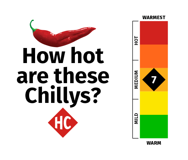 Hot Chillys ranks products based on Hot Chillys warmth thermometer. Six is the least warm with a green color background, yellow is the next warmest, then light orange, dark orange, and ten is the most warm with a red color background.  This product is a light orange seven on the Hot Chillys warm thermometer.