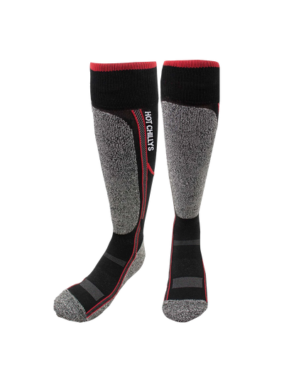Youth Elite Heat Mid Volume Sock - Black/Red
