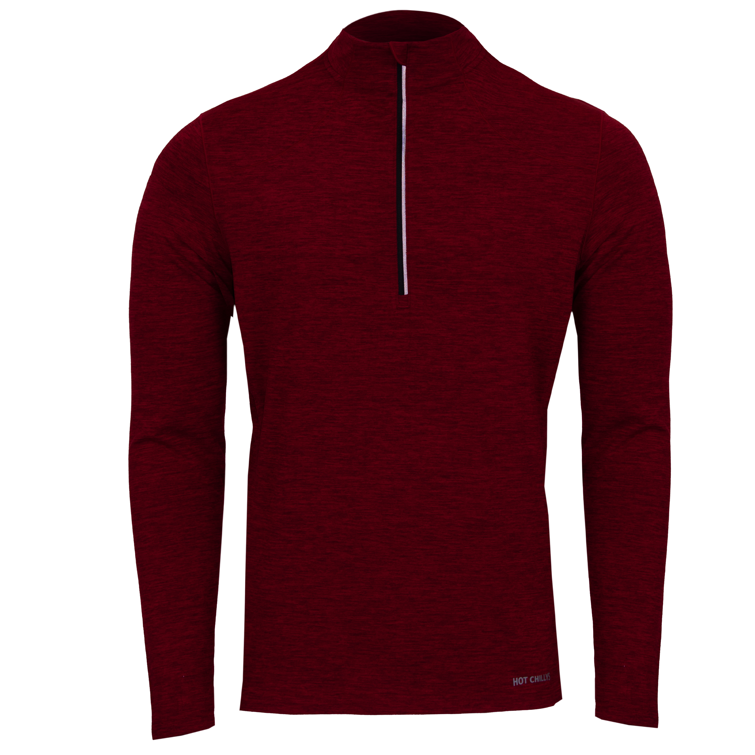 Men's Clima-Tek Zip-T - Burgundy Heather – Hot Chillys