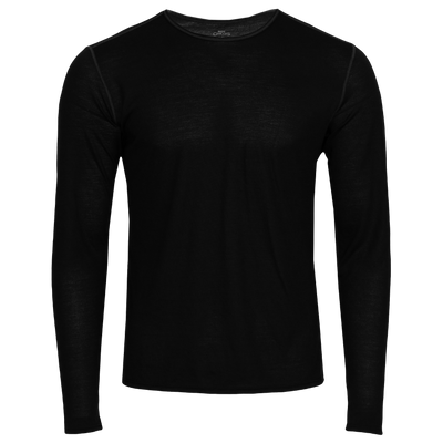 Hot Chillys men's thermal crewneck in black for warmth and comfort during cold weather