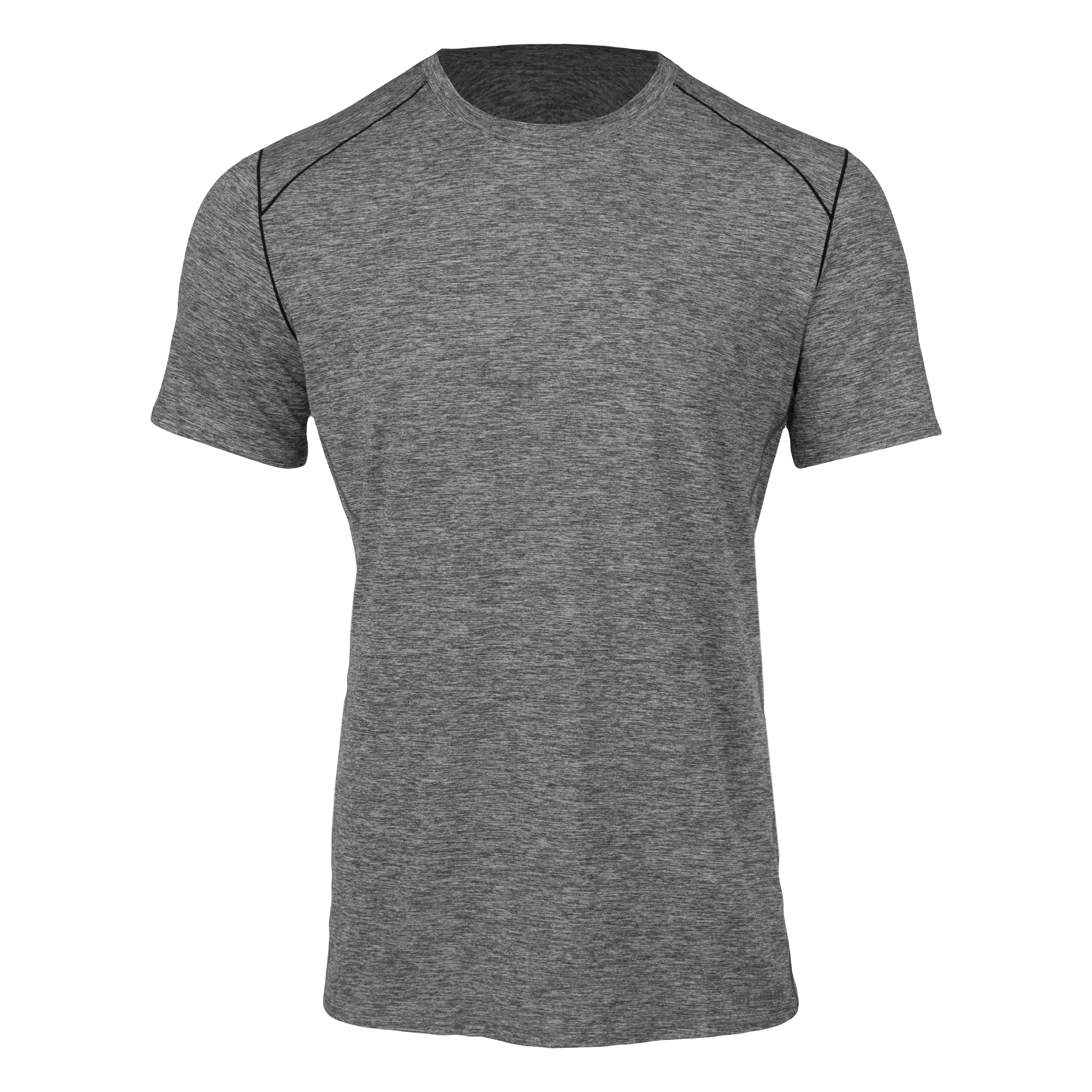 Moisture Wicking Men's Clima-Tek Tee Grey Crewneck | Hot Chillys Moisture Wicking Men's Clima-Tek Tee Grey Crewneck | Hot Chillys