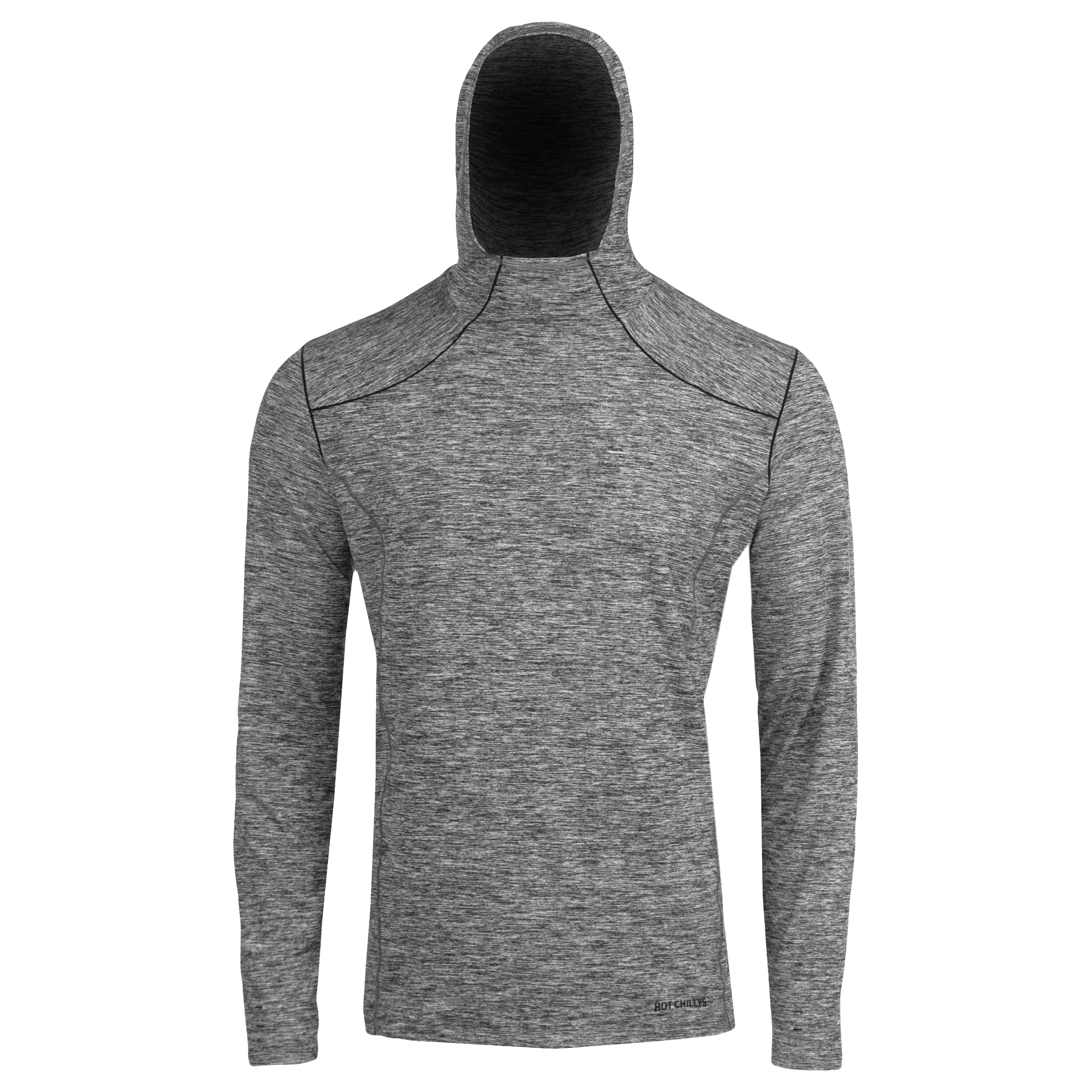 Men's Clima-Tek Grey Heather Warm Winter Hoodie for Men | Hot Chillys
