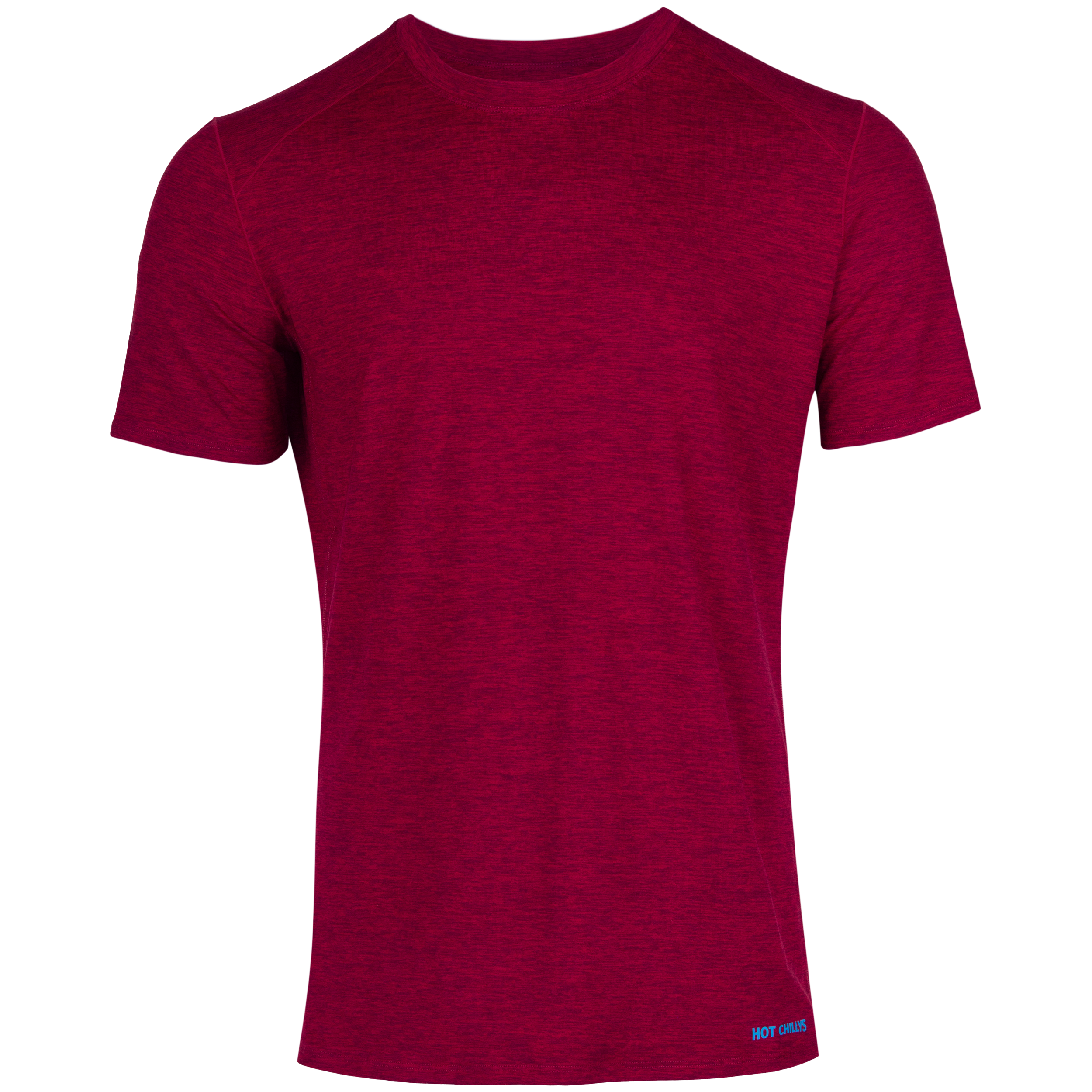 Men's Clima-Tek Burgundy Crewneck Performance T-Shirt | Hot Chillys