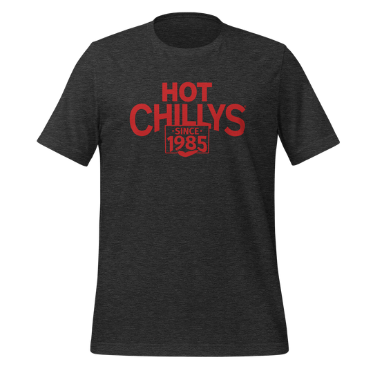 Hot Chillys Text Logo Tee#color_dark-grey-heather