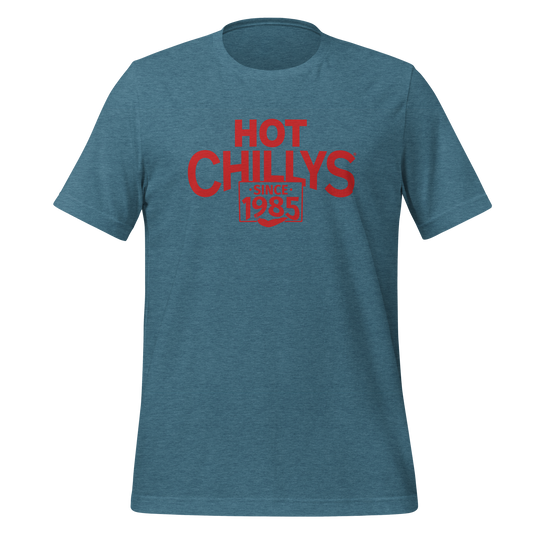 Hot Chillys Text Logo Tee#color_heather-deep-teal