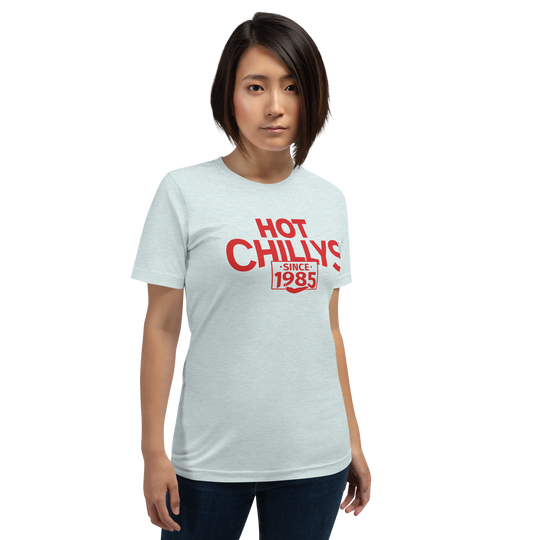 Hot Chillys Text Logo Tee#color_heather-prism-ice-blue