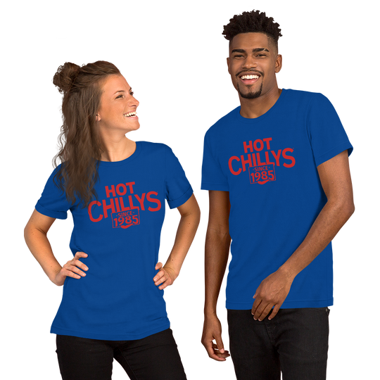 Hot Chillys Text Logo Tee#color_true-royal