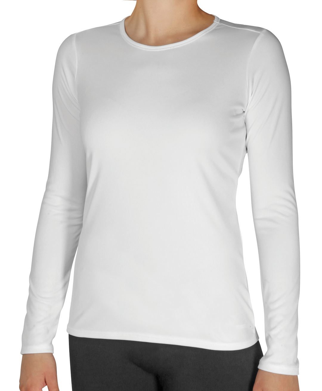 Women's Peach Skins Crewneck - Hot Chillys#color_white