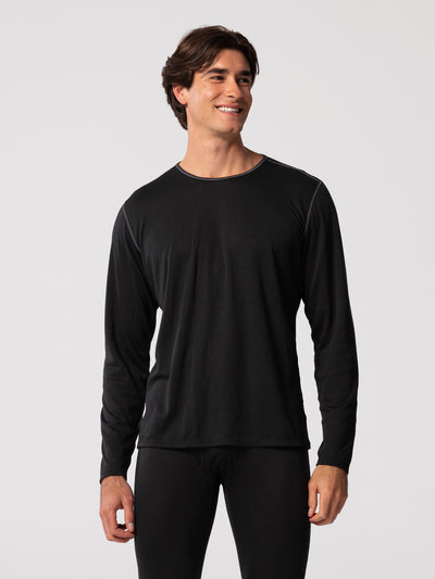 Men's Pepper Bi-Ply Crewneck - Black