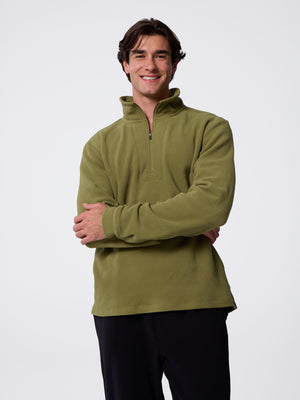 Men's La Montaña Quarter Zip - Sea Kelp