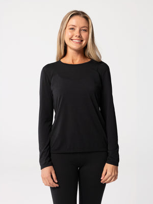 Women's Peach Skins Crewneck - Black