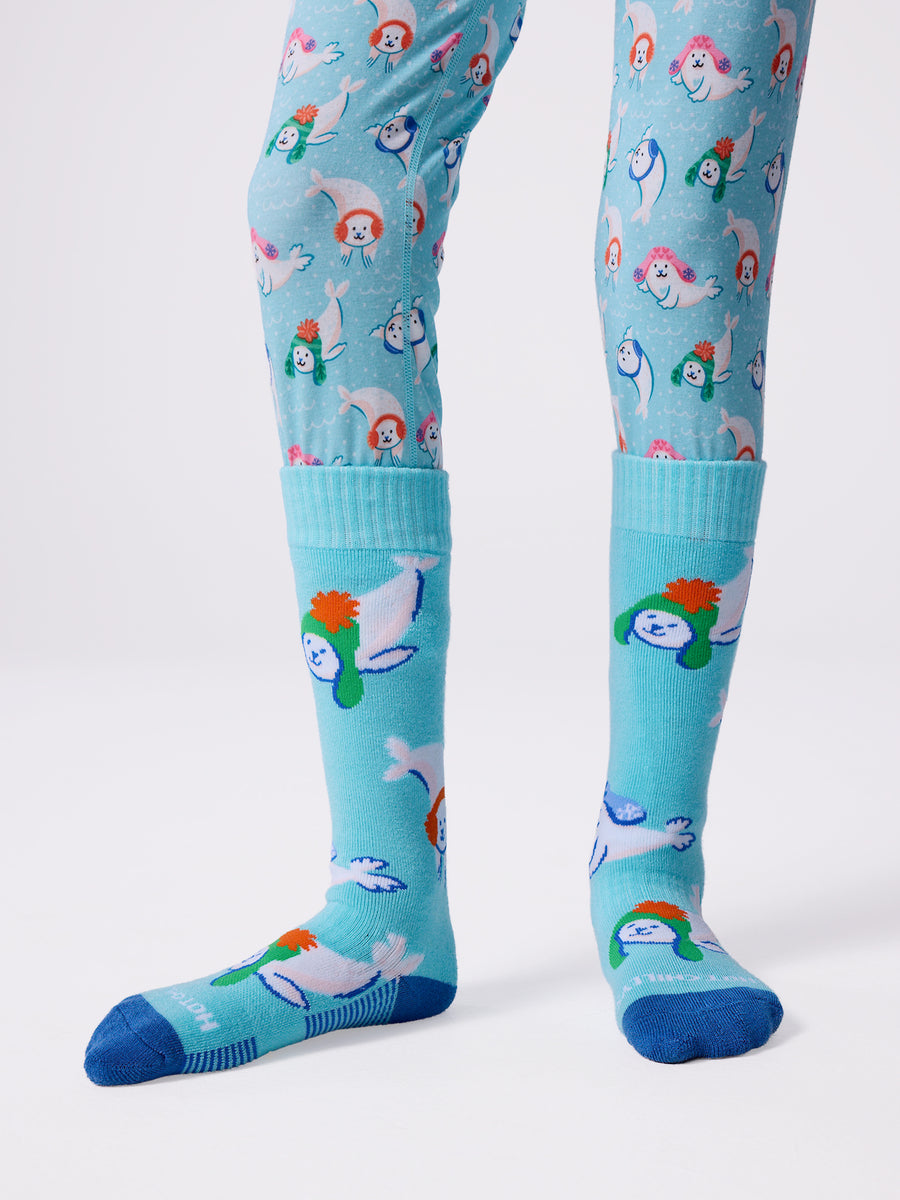Youth Mid Volume Sock - Winter Seals