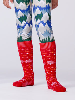 Youth Mid Volume Sock - Nordic Snowflake
