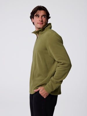 Men's La Montaña Quarter Zip - Sea Kelp