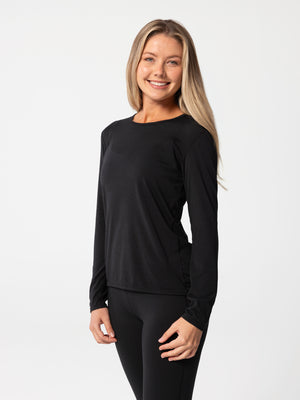 Women's Peach Skins Crewneck - Black