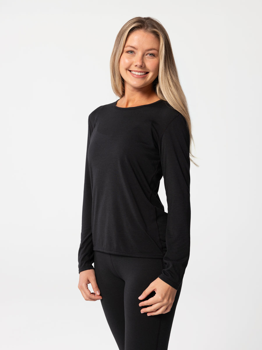 Women's Peach Skins Crewneck - Black