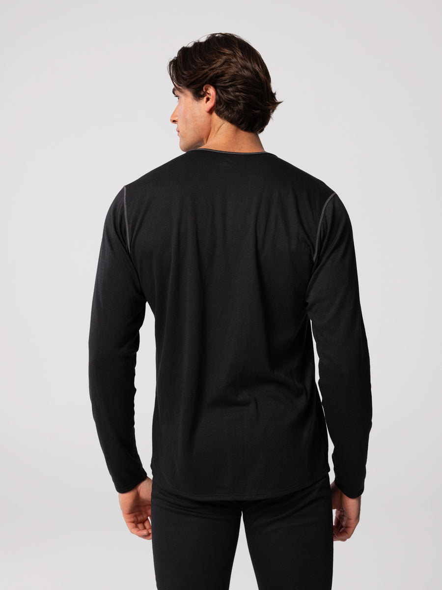 Men's Pepper Bi-Ply Crewneck - Black