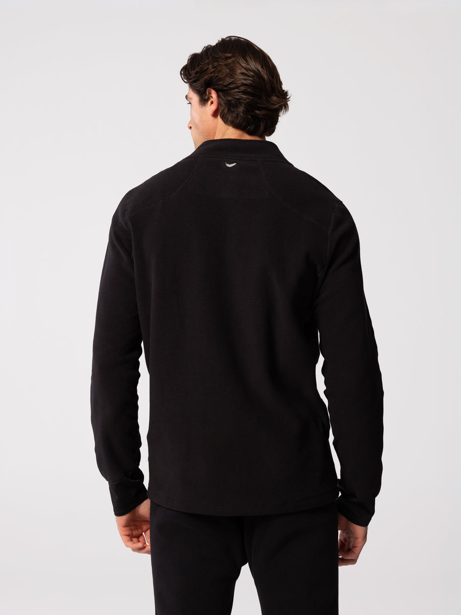 Men's La Montaña Fleece Zip T - Black/Black