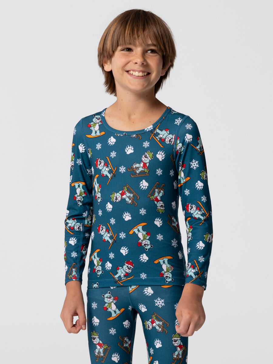 Youth Originals Print Crewneck - Snow Bears