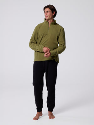 Men's La Montaña Quarter Zip - Sea Kelp