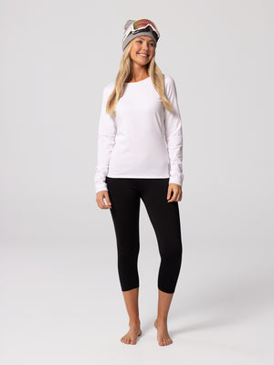 Women's Micro-Elite Chamois Crewneck - White