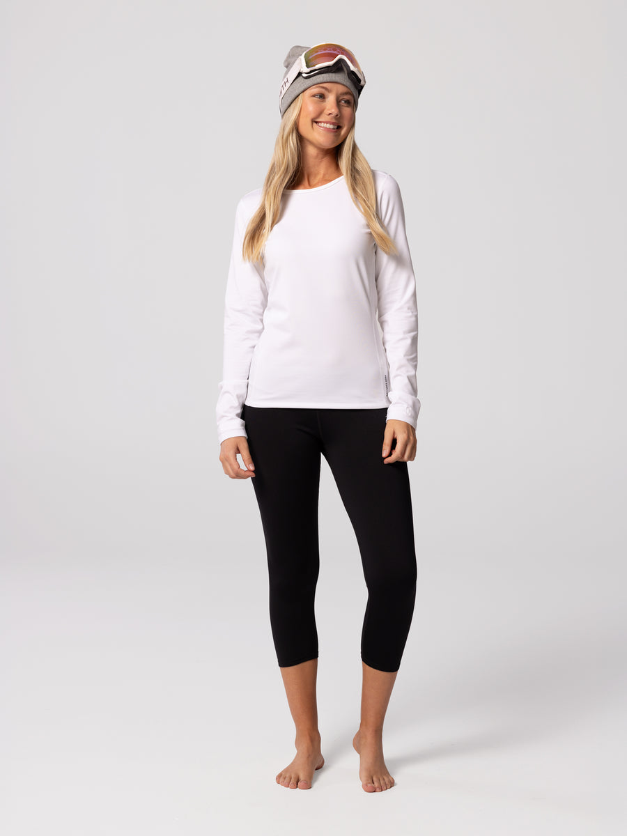 Women's Micro-Elite Chamois Crewneck - White