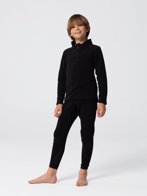 Youth La Montaña Zip-T - Black/Black