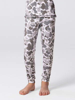 Youth Micro-Elite Chamois Print Tight - Winter Camo