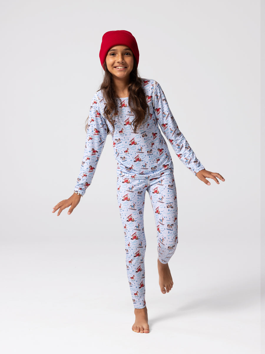 Youth Originals Print Tight - Snow Pony