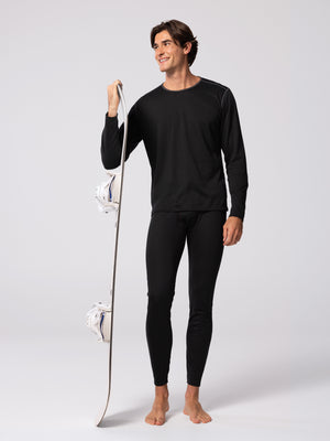 Men's Pepper Bi-Ply Crewneck - Black