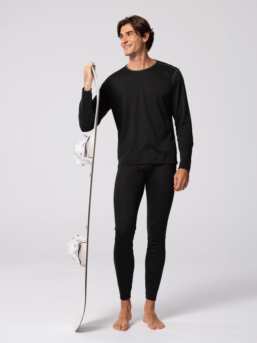 Men's Pepper Bi-Ply Crewneck - Black