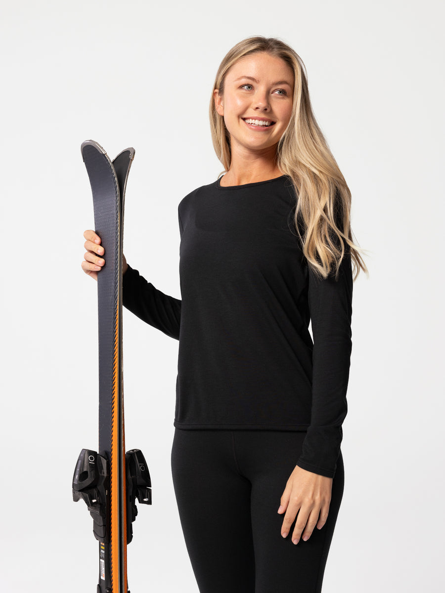 Women's Peach Skins Crewneck - Black