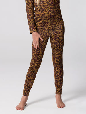 Youth Micro-Elite Chamois Print Tight - Classic Leopard