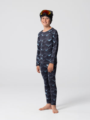 Youth Micro-Elite Chamois Print Tight - Mountain Storm