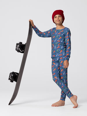 Youth Originals Print Crew - Snowmobiles