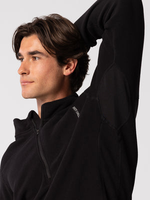 Men's La Montaña Fleece Zip T - Black/Black