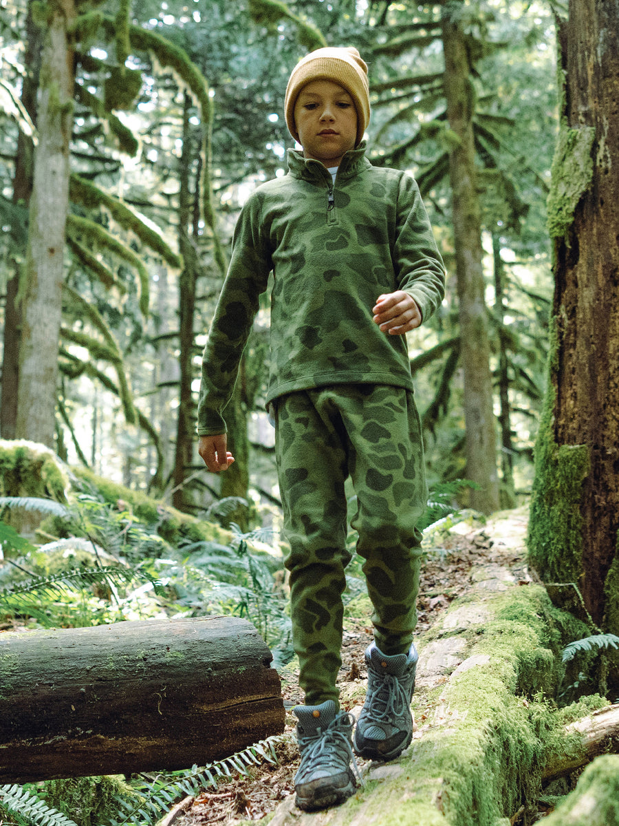 Youth La Montana Print Bottom - Sea Kelp Camo