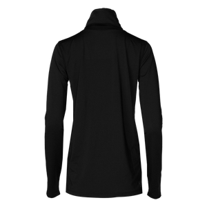 Black long-sleeve top on a white background
