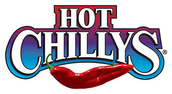 Hot Chillys logo with a red chili pepper on a white background