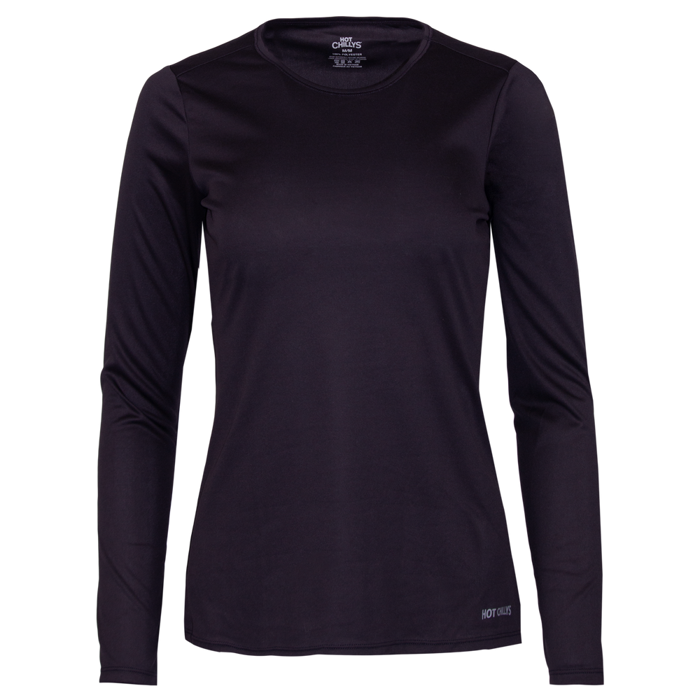 
                  
                    Women's Peach Skins Crewneck - Hot Chillys#color_black
                  
                