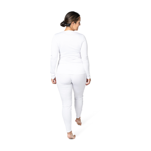 Hot Chillys Women's Peach Skins Crewneck - White2
