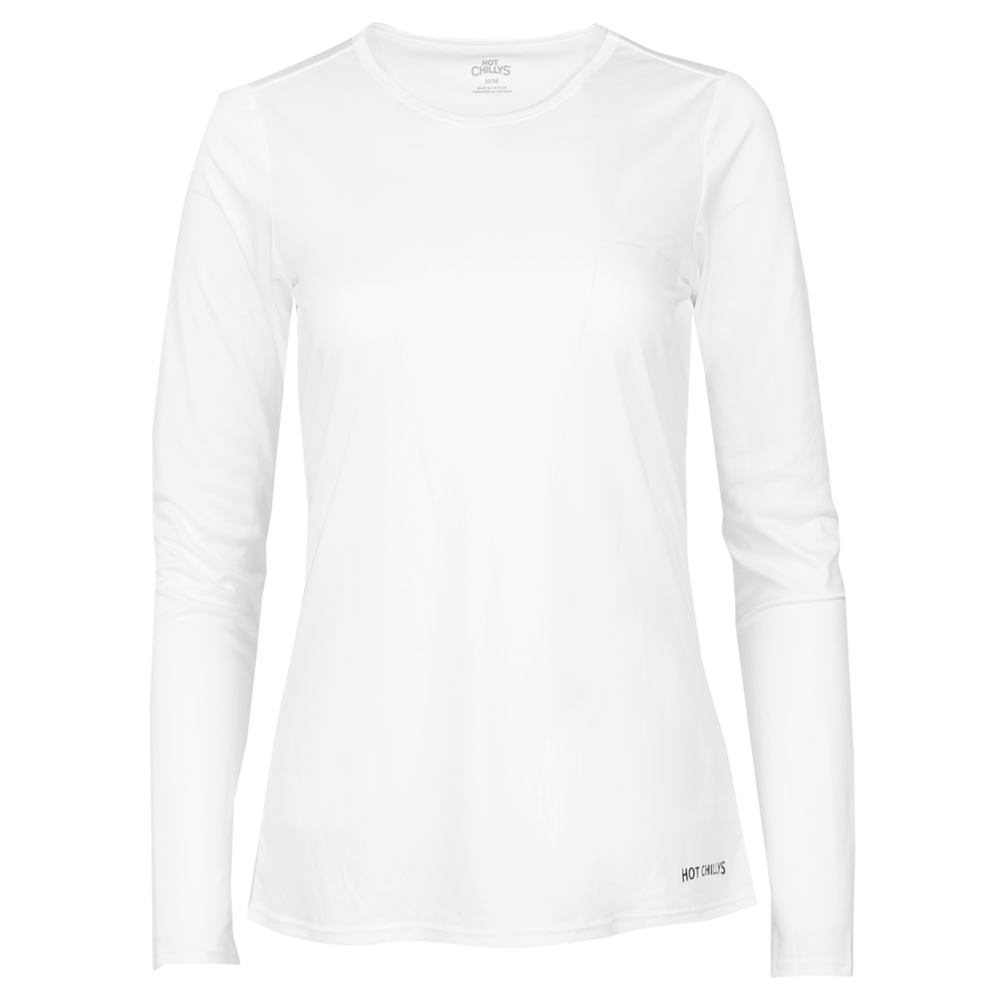 Women's Peach Skins Crewneck - Hot Chillys#color_white