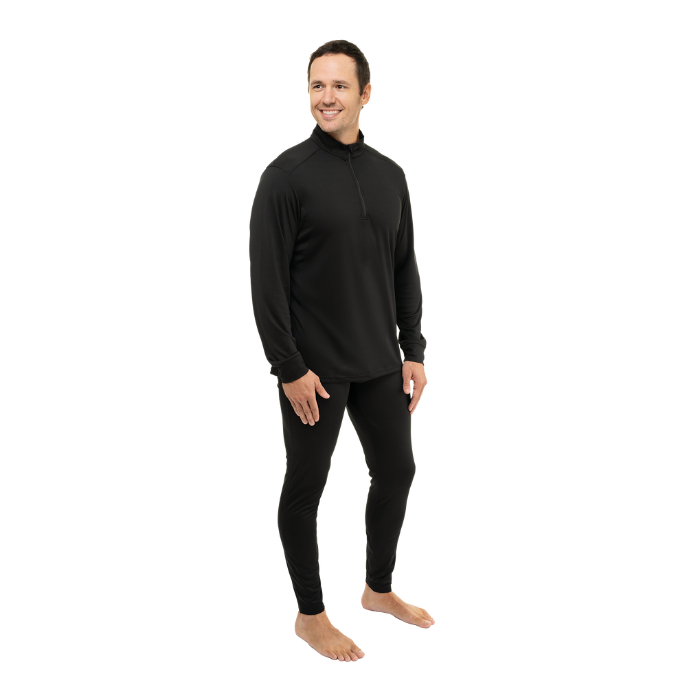 
                  
                    Men's Peach Skins Solid Zip-T - Hot Chillys#color_black
                  
                