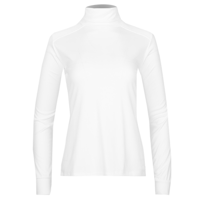 Women's Peach Skins Solid T-Neck - Hot Chillys white