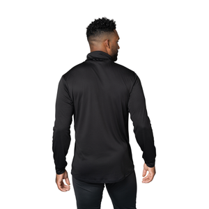 Hot Chillys Men's Peach Skins Roll T-Neck - Black