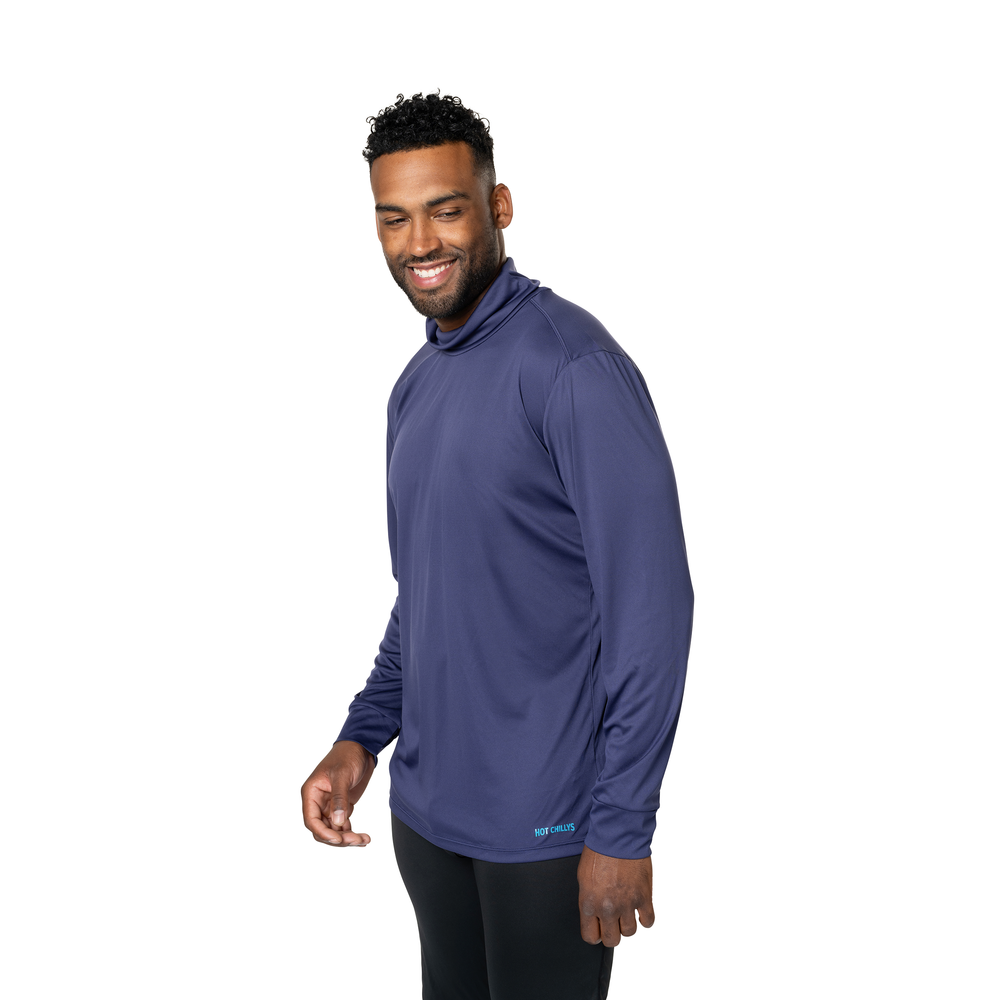 
                  
                    Hot Chillys Men's Peach Skins Roll T-Neck - Navy
                  
                